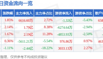股票行情快报:光线传媒(300251)8月25日主力资金净买入6616.60万元
