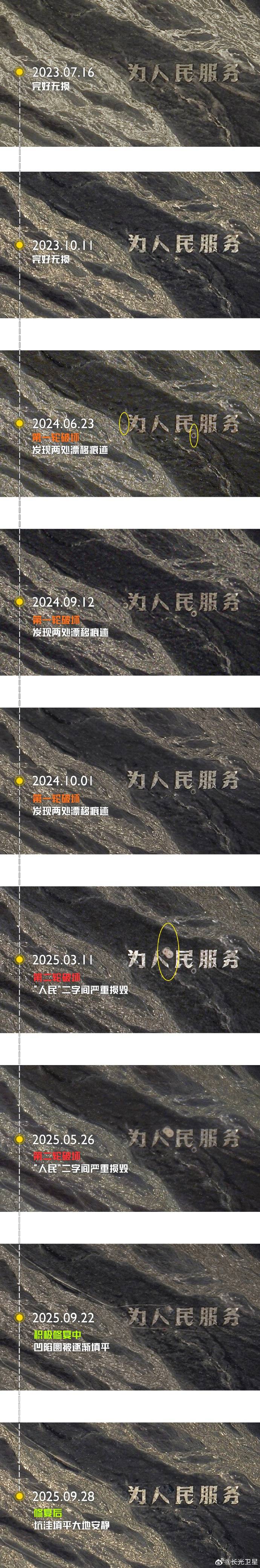 官方通报“为人民服务”航标被破坏案件：张某龙、李某被行政处罚